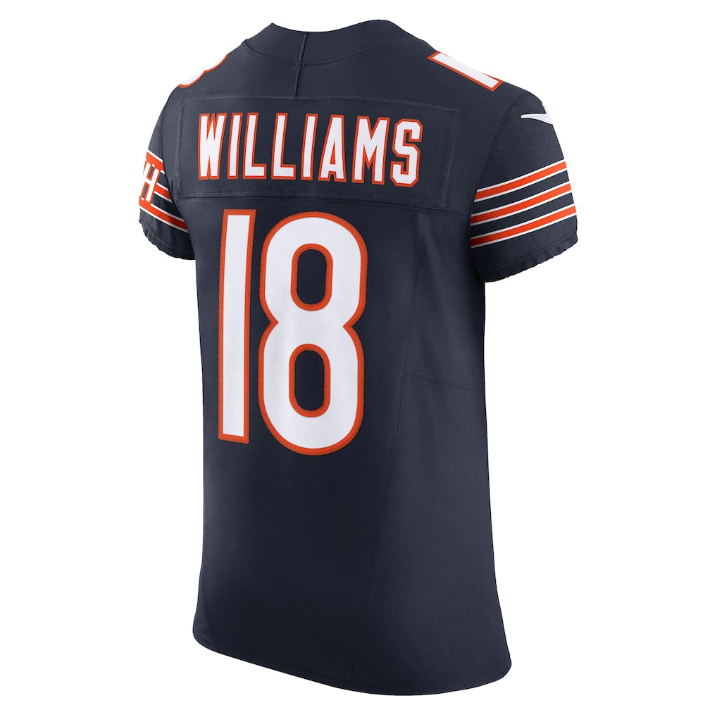 C.Bears #18 Caleb Williams Navy Vapor F.U.S.E. Elite Jersey football jersey product view 1