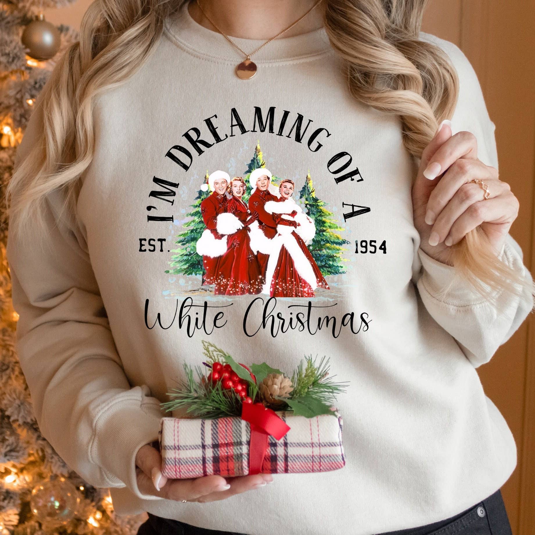 I'm Dreaming of A White Christmas Sweatshirt Tee Unisex T-shirt, Sweatshirt, Hoodie, Long Sleeve Tee - T-Shirt, Sweatshirt, Hoodie