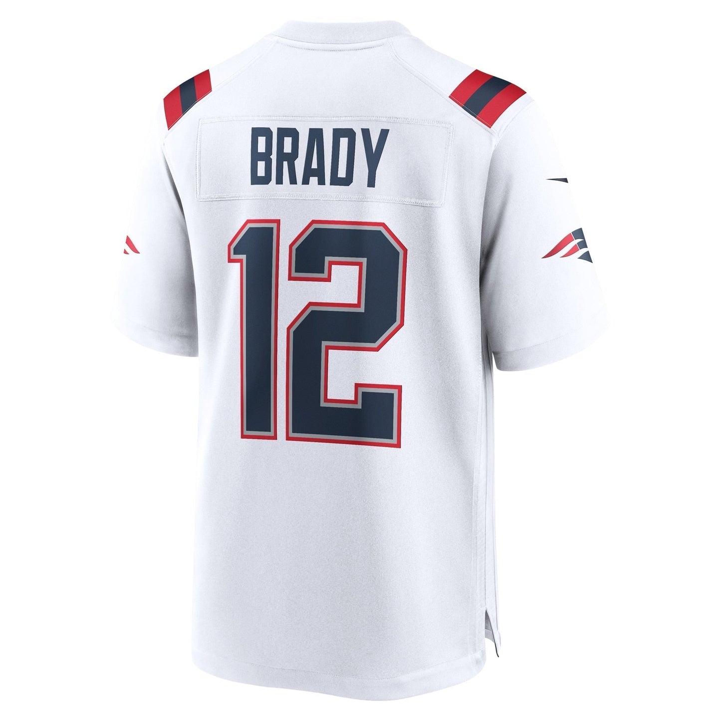 Tom Brady New England Patriots Retired Game Jersey - White football jersey product view 3