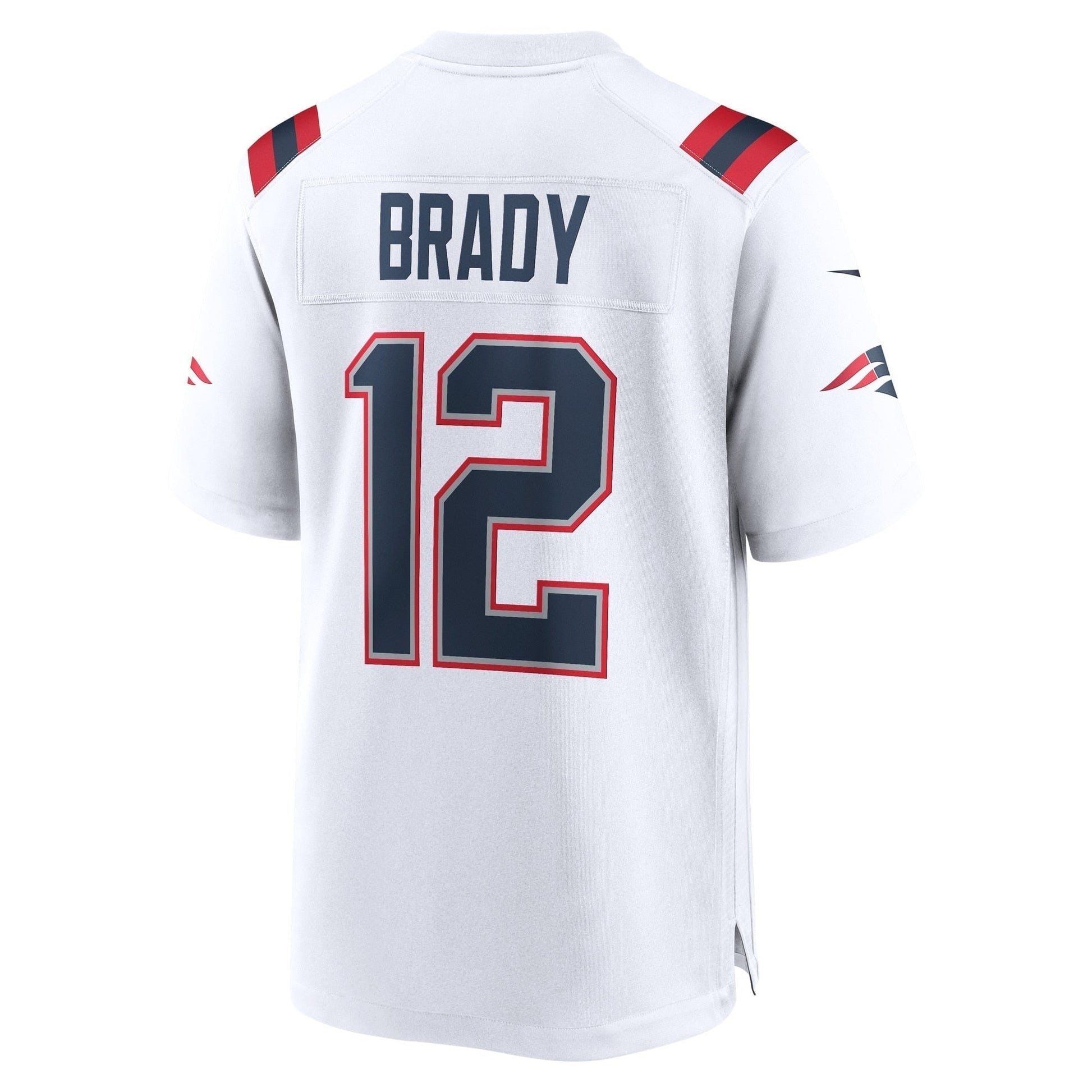 Tom Brady New England Patriots Retired Game Jersey - White football jersey product view 3