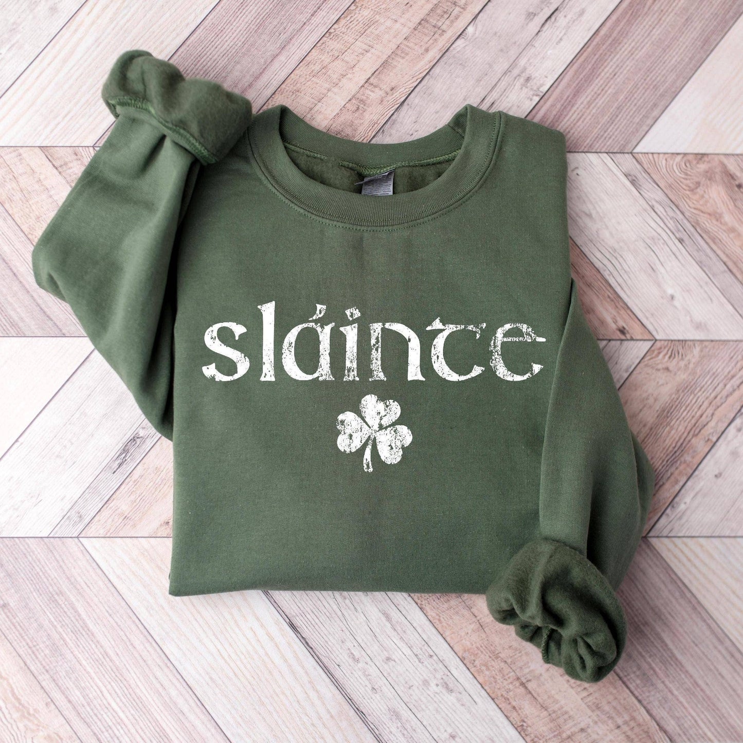 Retro Slainte Women's St. Patrick's Day Lucky Shamrock Shirt Unisex T-shirt, Sweatshirt, Hoodie, Long Sleeve Tee - T-Shirt, Sweatshirt, Hoodie