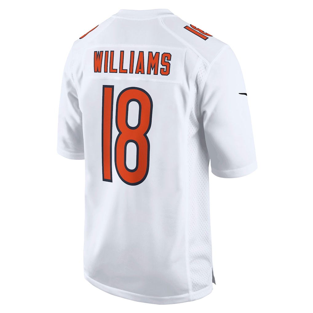C.Bears #18 Caleb Williams Tundra White Fashion Jersey football jersey product view 1