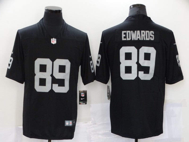 Men's Las Vegas Raiders Bryan Edwards #89 Black Game Jersey1 football jersey product view 1