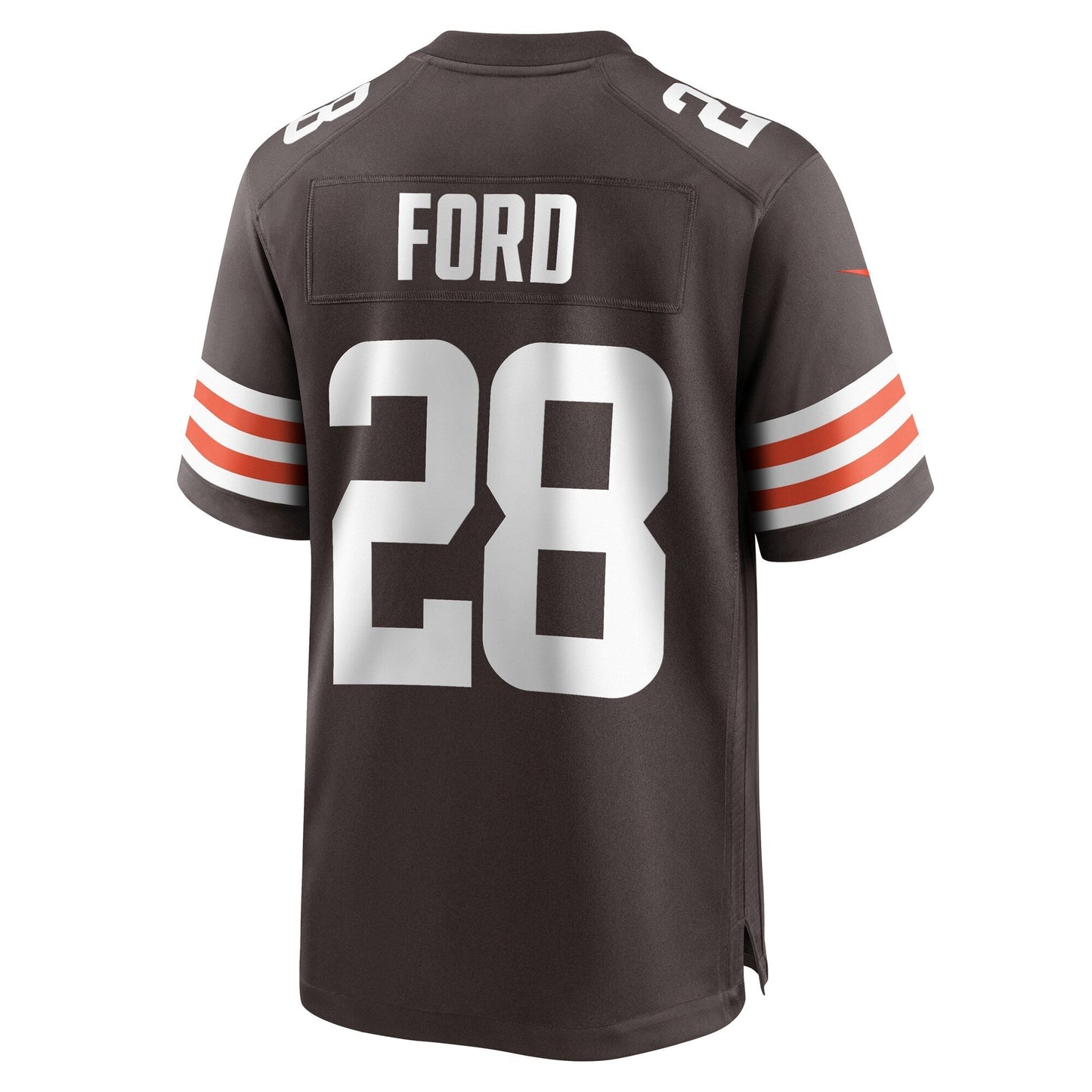 Mike Ford Cleveland Browns Team Game Jersey - Brown football jersey product view 3