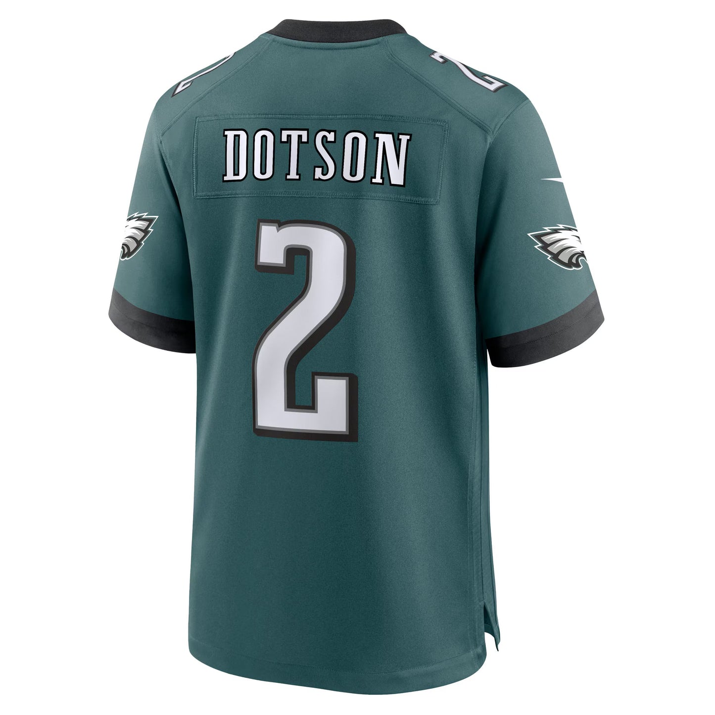 Philadelphia Eagles Jahan Dotson Midnight Green Team Game Jersey football jersey product view 1
