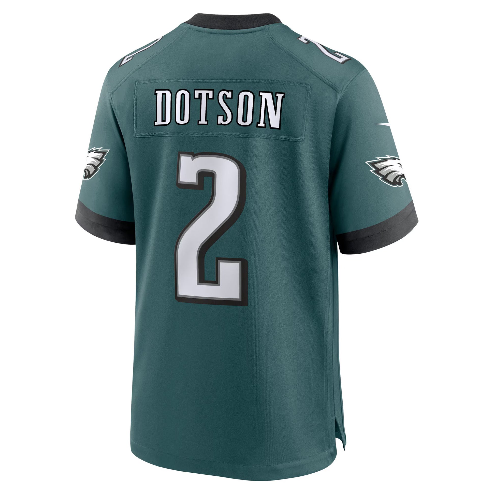 Philadelphia Eagles Jahan Dotson Midnight Green Team Game Jersey football jersey product view 1