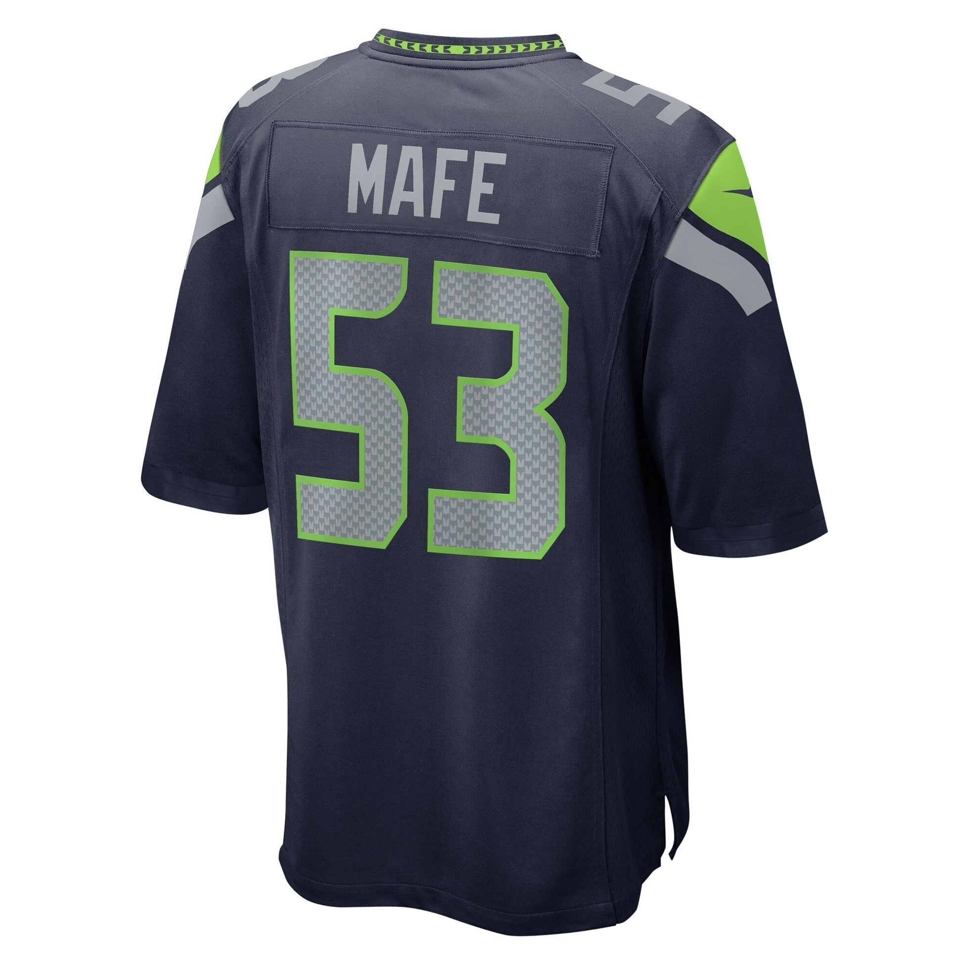 Boye Mafe Seattle Seahawks Game Jersey - College Navy football jersey product view 3