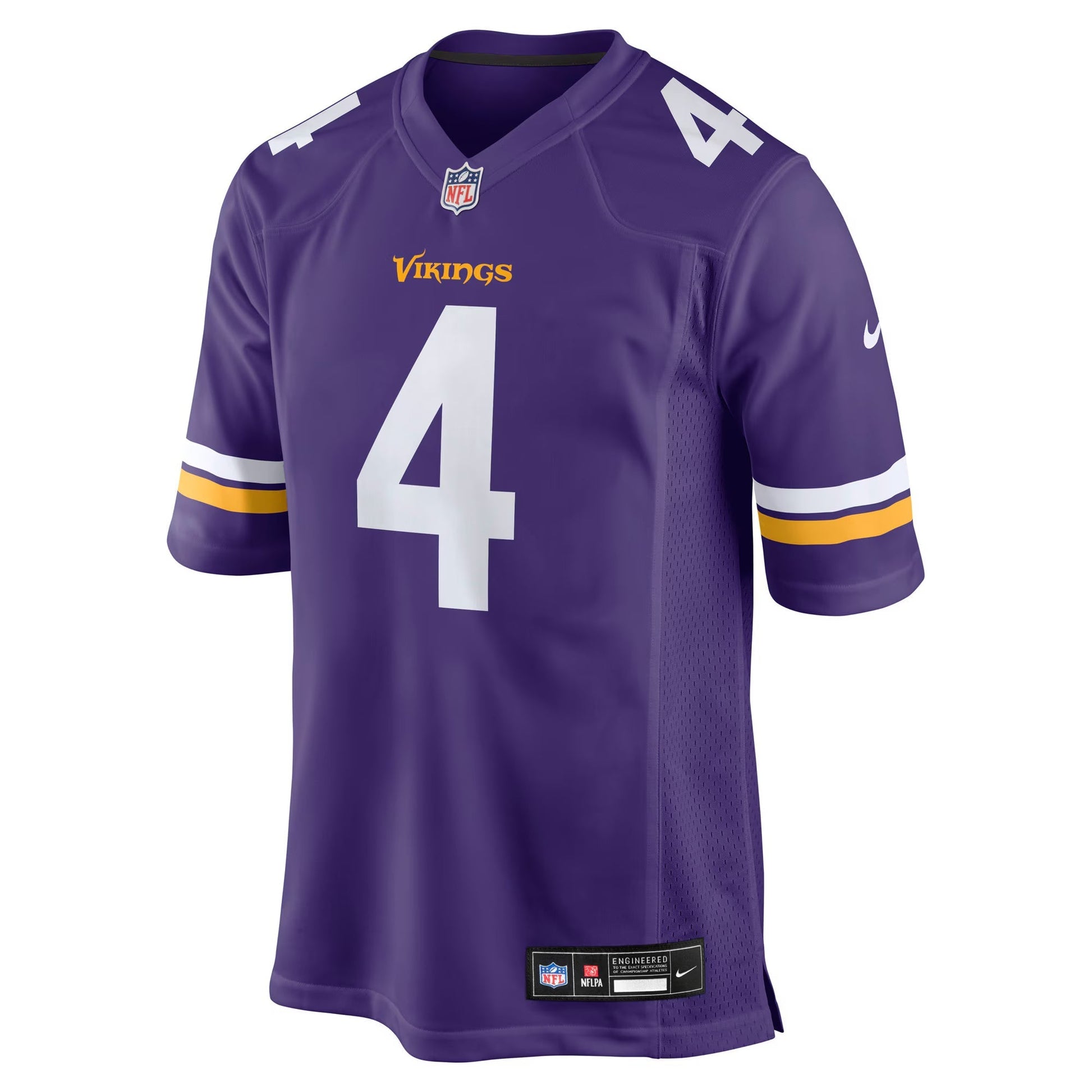 Minnesota Vikings Myles Price Purple Team Game Jersey football jersey product view 2