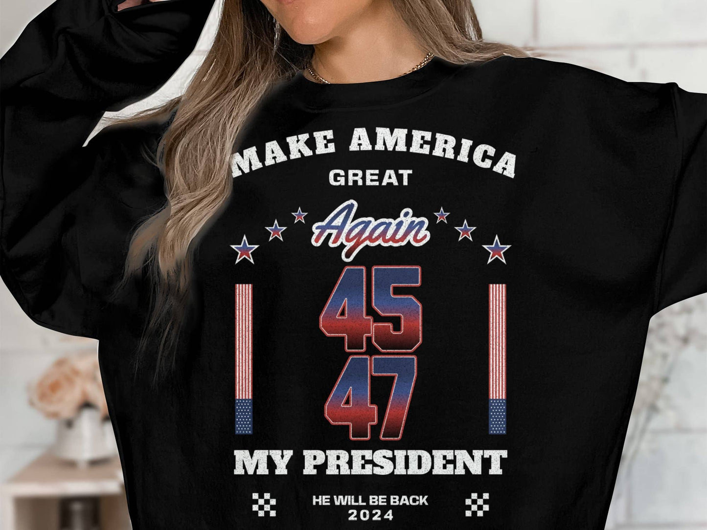 Trump 2024 Pro-Trump Sweatshirt - Patriotic Taking America Unisex T-shirt, Sweatshirt, Hoodie, Long Sleeve Tee - T-Shirt, Sweatshirt, Hoodie