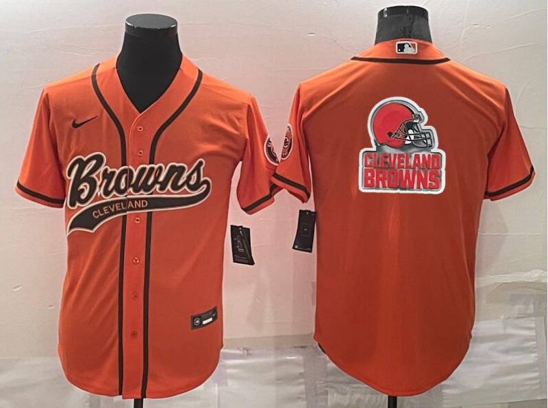 Men's Cleveland Browns Orange Game Jersey1 football jersey product view 1