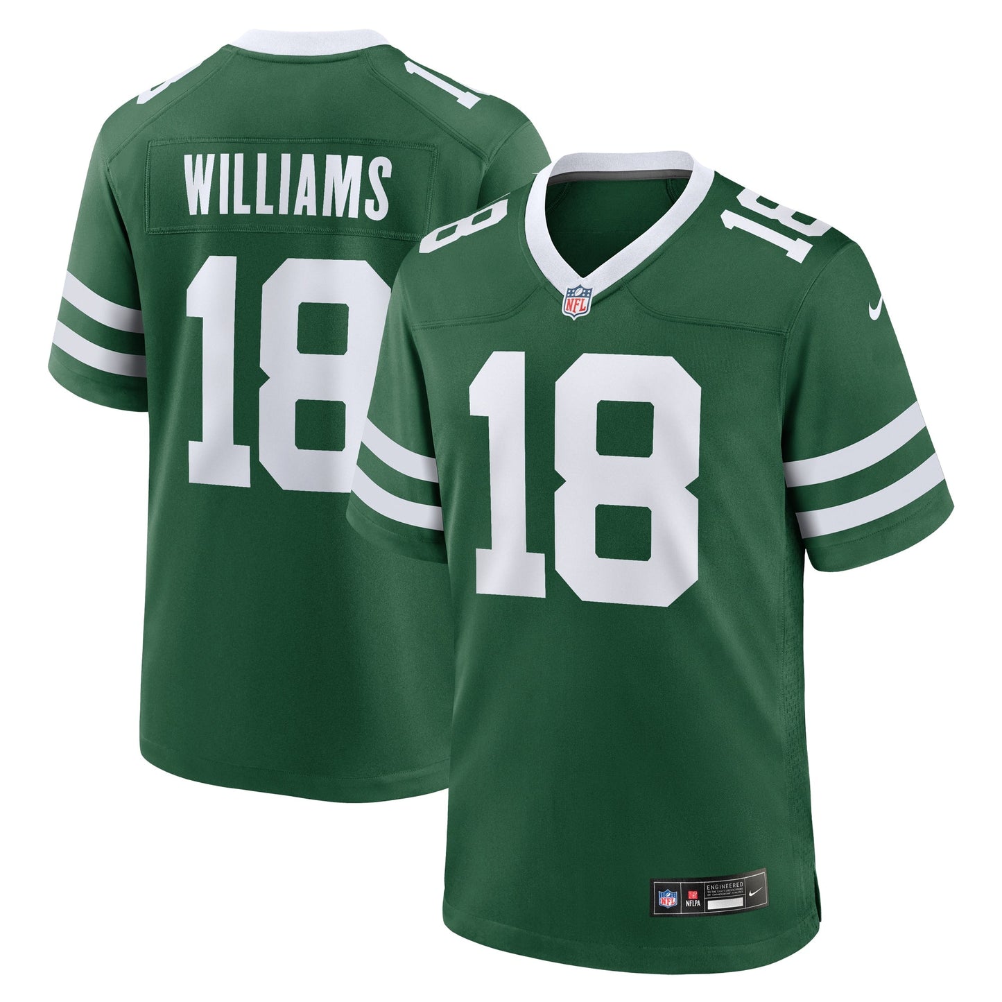 Mike Williams New York Jets Game Jersey - Legacy Green football jersey product view 1