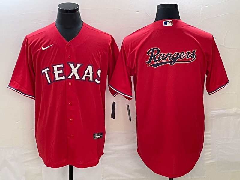 Men's Texas Rangers Red Replica Team Jersey1 baseball jersey product view 1