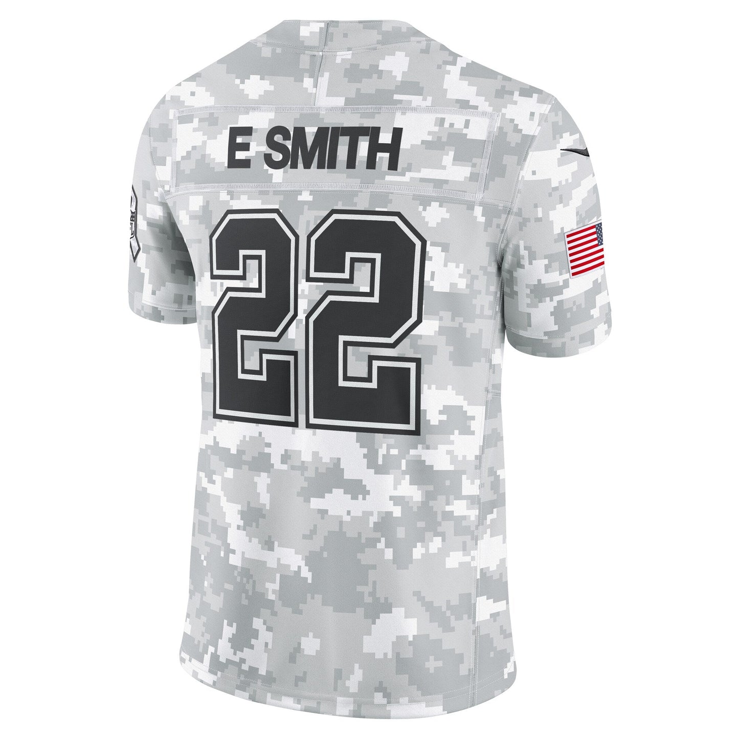 Emmitt Smith Dallas Cowboys 2024 Salute to Service Retired Limited Jersey - Arctic Camo football jersey product view 3