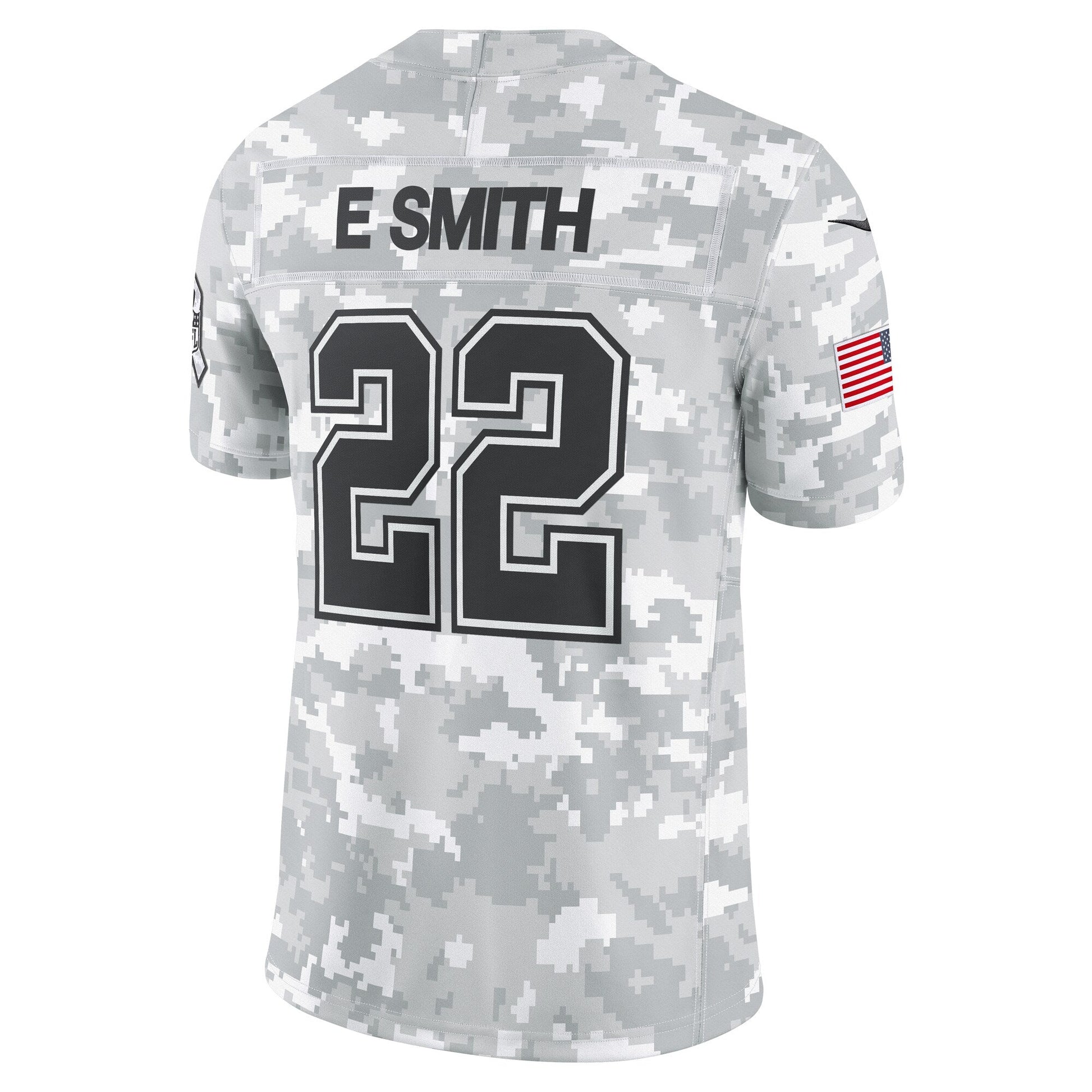 Emmitt Smith Dallas Cowboys 2024 Salute to Service Retired Limited Jersey - Arctic Camo football jersey product view 3