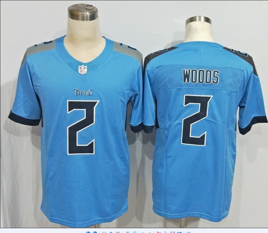 Men's Tennessee Titans Robert Woods Light Blue Game Jersey football jersey product view 1