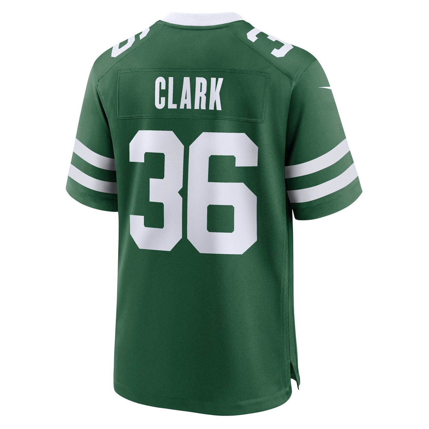 Chuck Clark New York Jets Team Game Jersey - Legacy Green football jersey product view 3