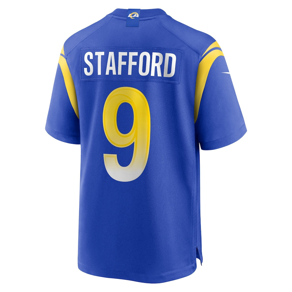 LA.Rams #9 Matthew Stafford Royal Player Game Jersey football jersey product view 1