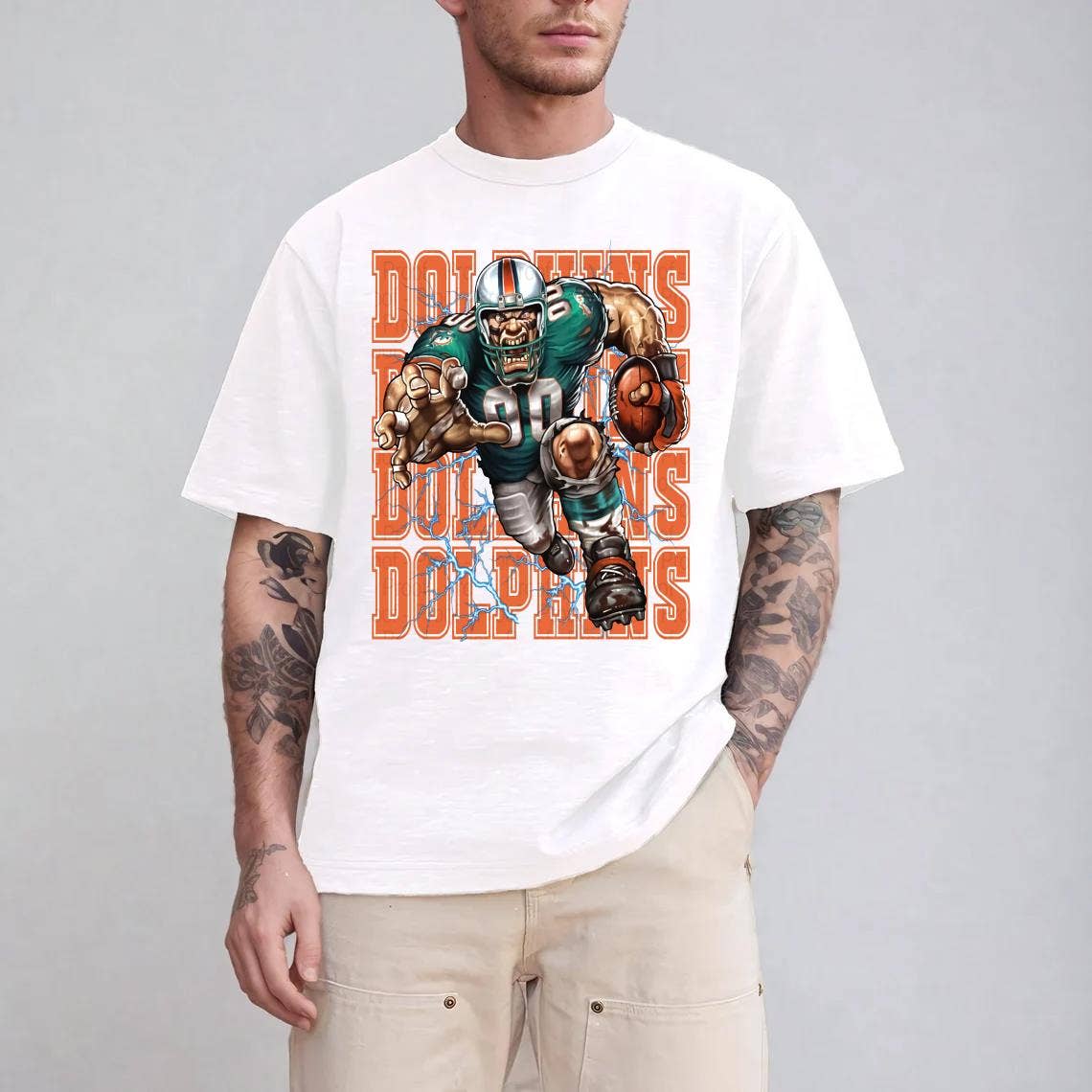 Fierce Miami Dolphins Football Mascot Tee Design For Fans Unisex T-shirt, Sweatshirt, Hoodie, Long Sleeve Tee - T-Shirt, Sweatshirt, Hoodie