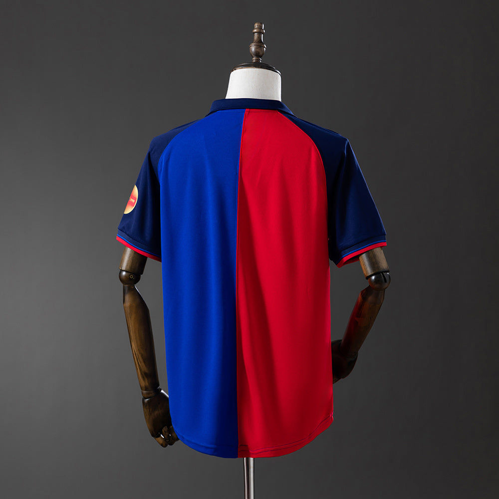 Barcelona 100th Anniversary Home Retro Jersey sports jersey product view 2