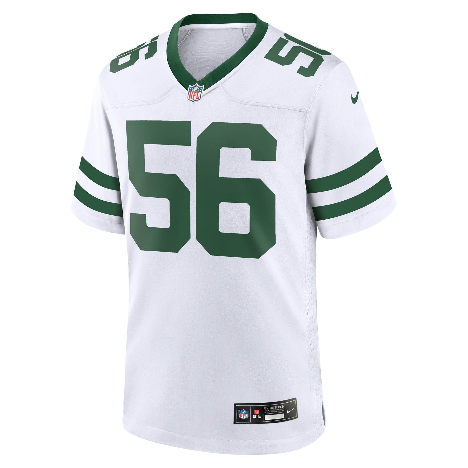 Quincy Williams New York Jets Game Jersey - Legacy White football jersey product view 2