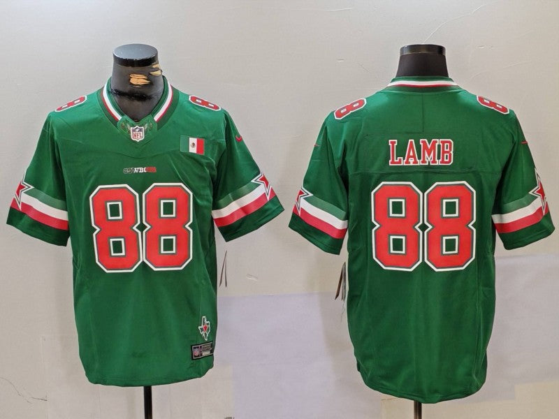 Men's Dallas Cowboys CeeDee Lamb Green Vapor F.U.S.E. Limited Jersey football jersey product view 1