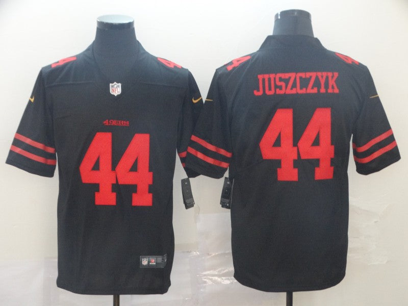 Men's San Francisco 49ers Kyle Juszczyk Black Game Jersey football jersey product view 1