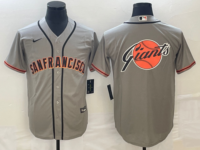 Men's San Francisco Giants Gray Replica Team Jersey1 baseball jersey product view 1