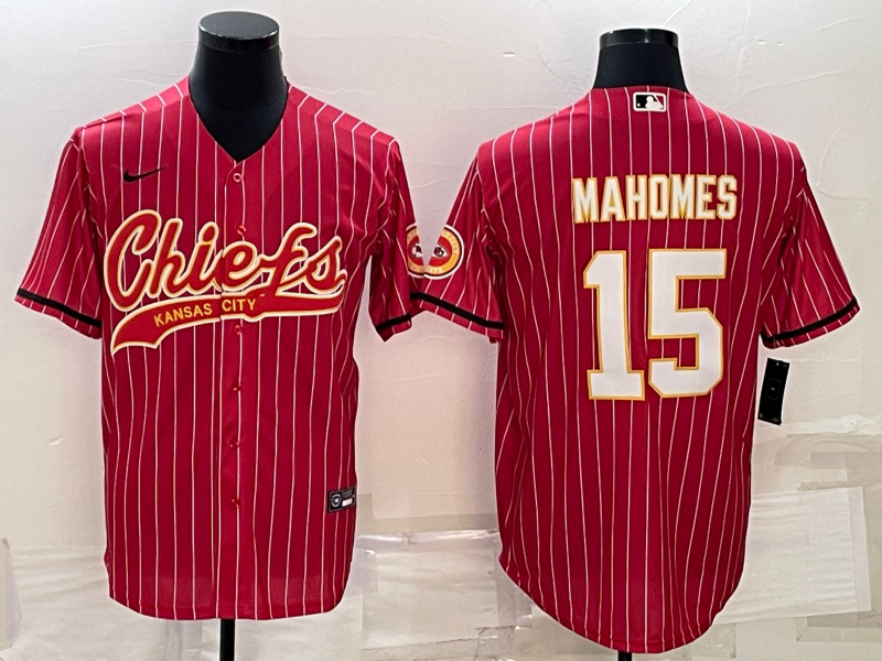 Men's Kansas City Chiefs Patrick Mahomes Red Player Jersey Joint Edition football jersey product view 1