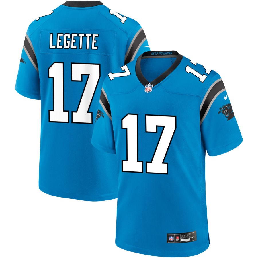 Xavier Legette Carolina Panthers Jersey football jersey product view 1