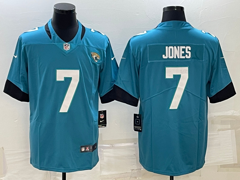 Men's Jacksonville Jaguars Zay Jones Teal Game Jersey football jersey product view 1