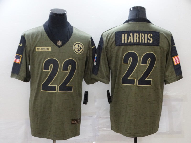 Men's Pittsburgh Steelers Najee Harris Brown Game Jersey football jersey product view 1