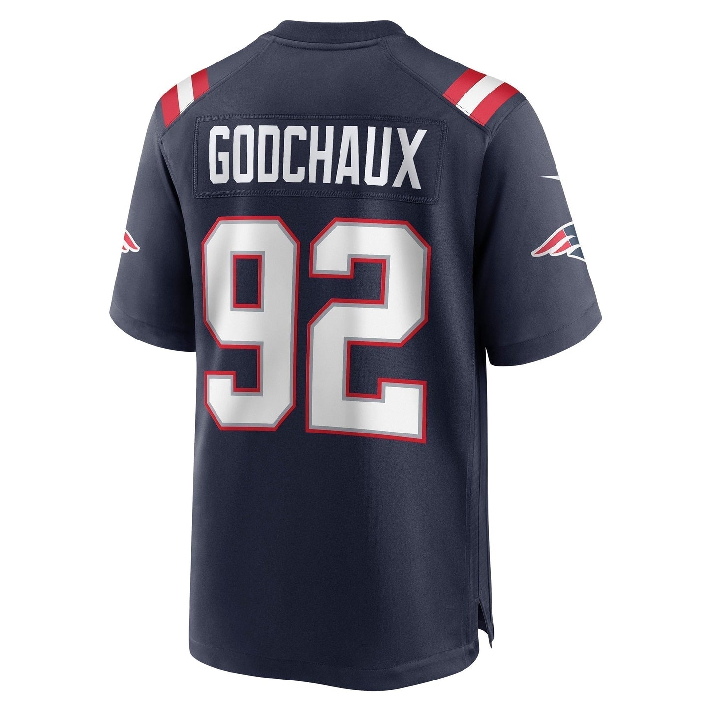Davon Godchaux New England Patriots Game Jersey - Navy football jersey product view 3