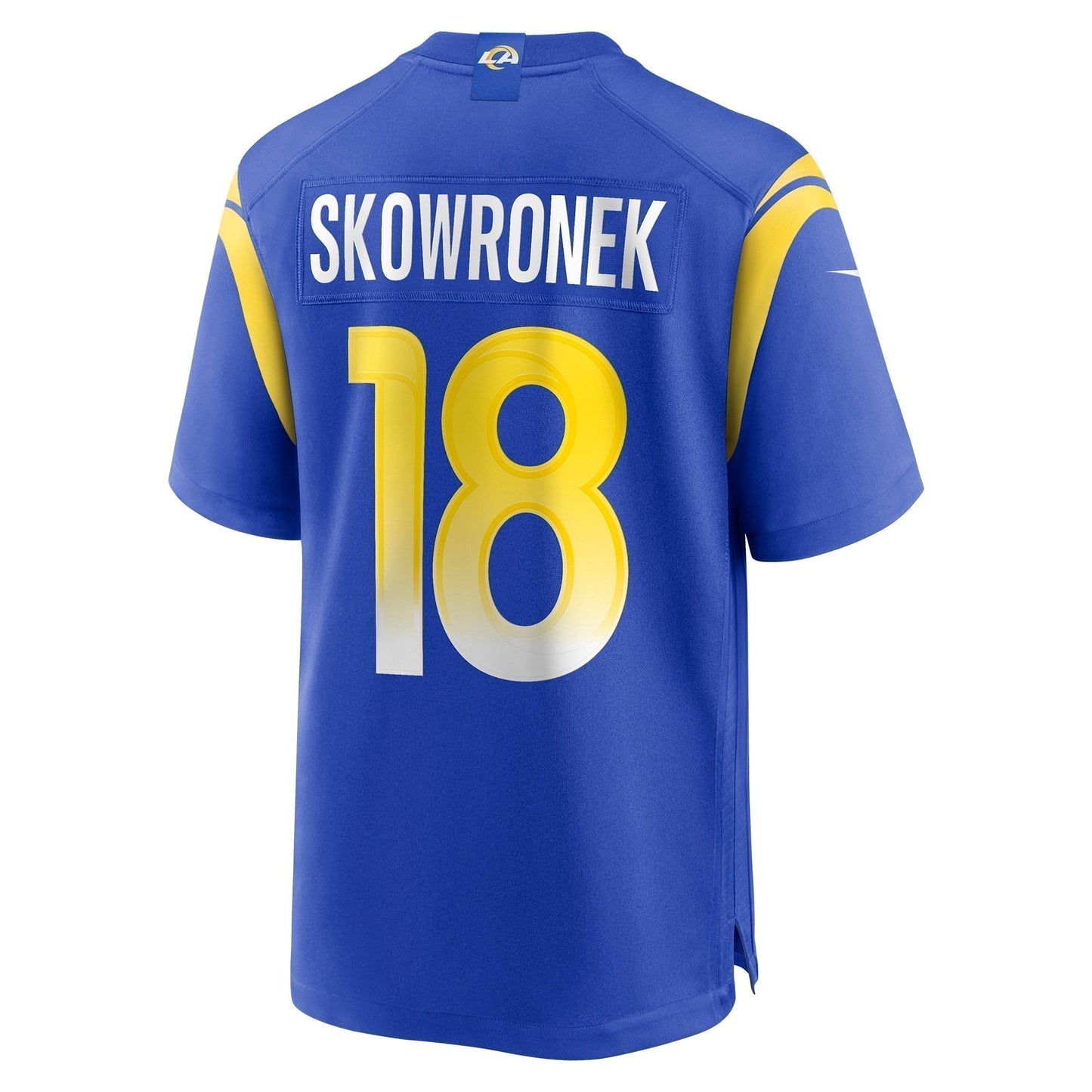 Ben Skowronek Los Angeles Rams Game Jersey - Royal football jersey product view 3