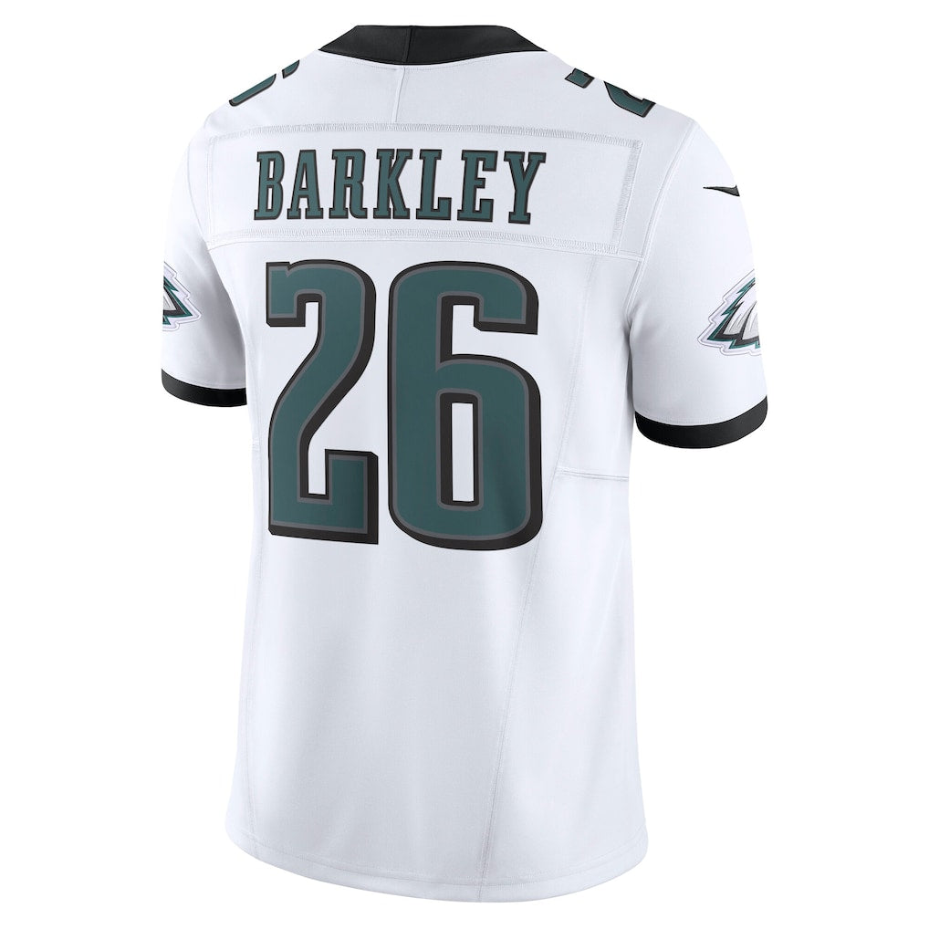 P.Eagles #26 Saquon Barkley White Vapor F.U.S.E. Limited Jersey football jersey product view 1
