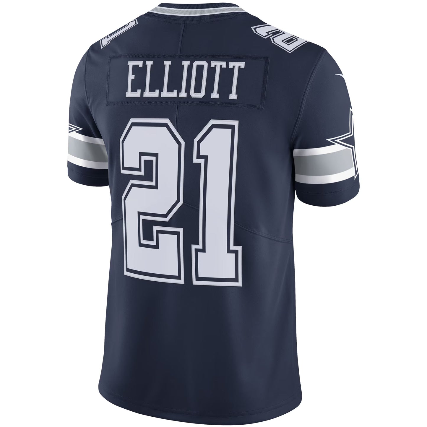 Dallas Cowboys Ezekiel Elliott Navy Vapor Limited Jersey football jersey product view 2