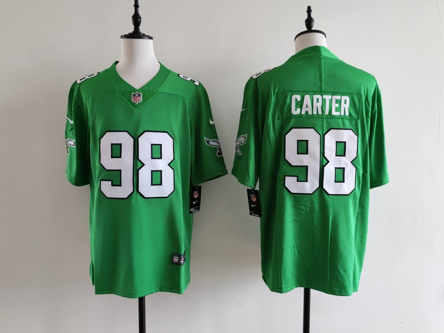 Men's Philadelphia Eagles Jalen Carter Jersey-green football jersey product view 1