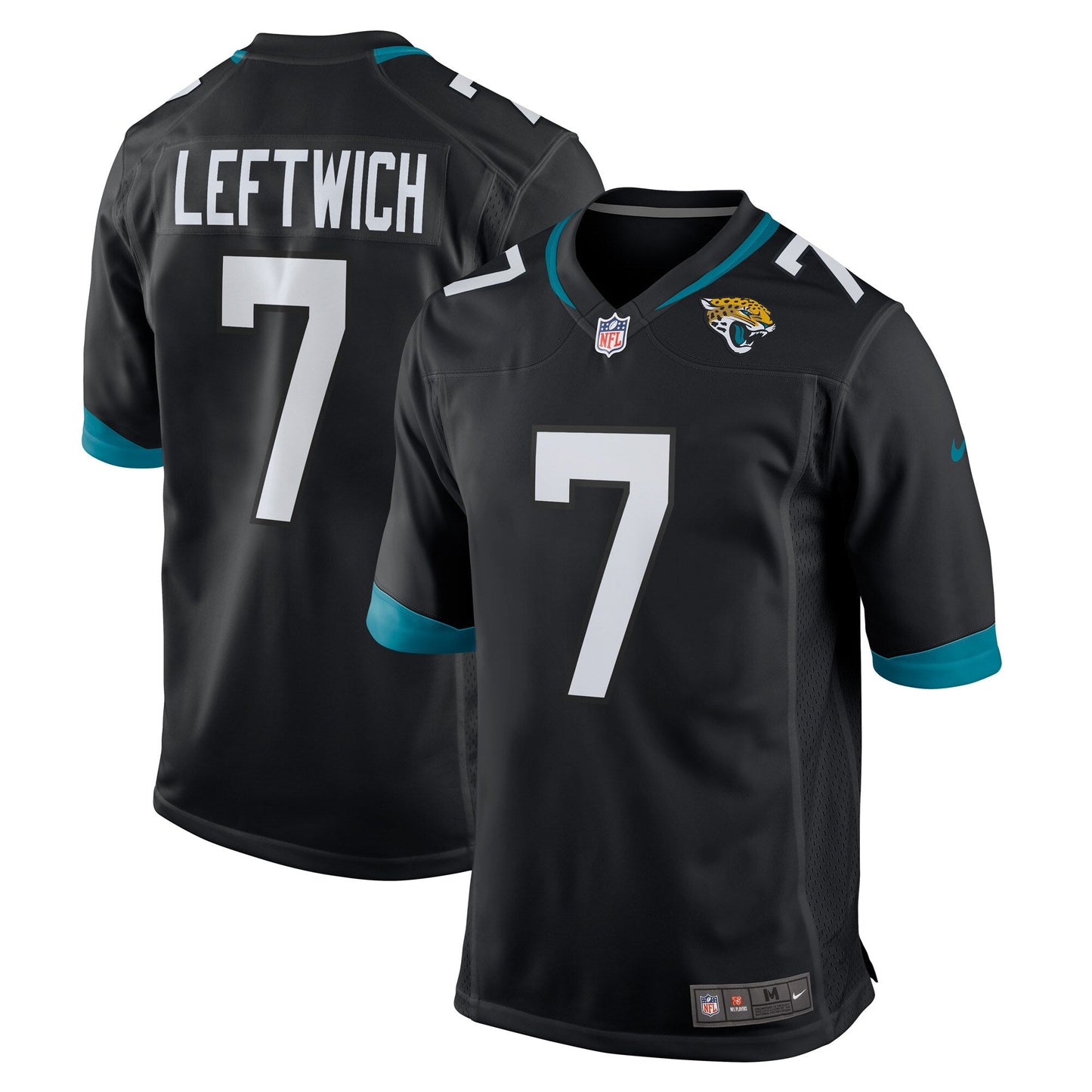 Byron Leftwich Jacksonville Jaguars Alternate Retired Game Jersey - Black football jersey product view 1