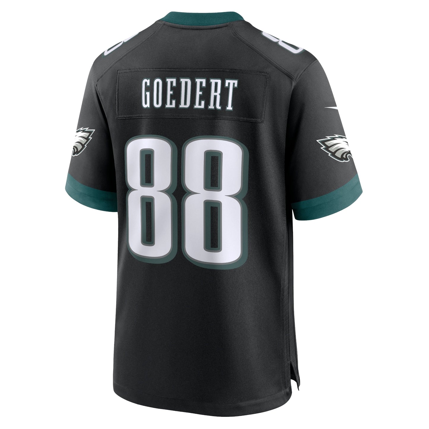 Dallas Goedert Philadelphia Eagles Alternate Game Jersey - Black football jersey product view 3