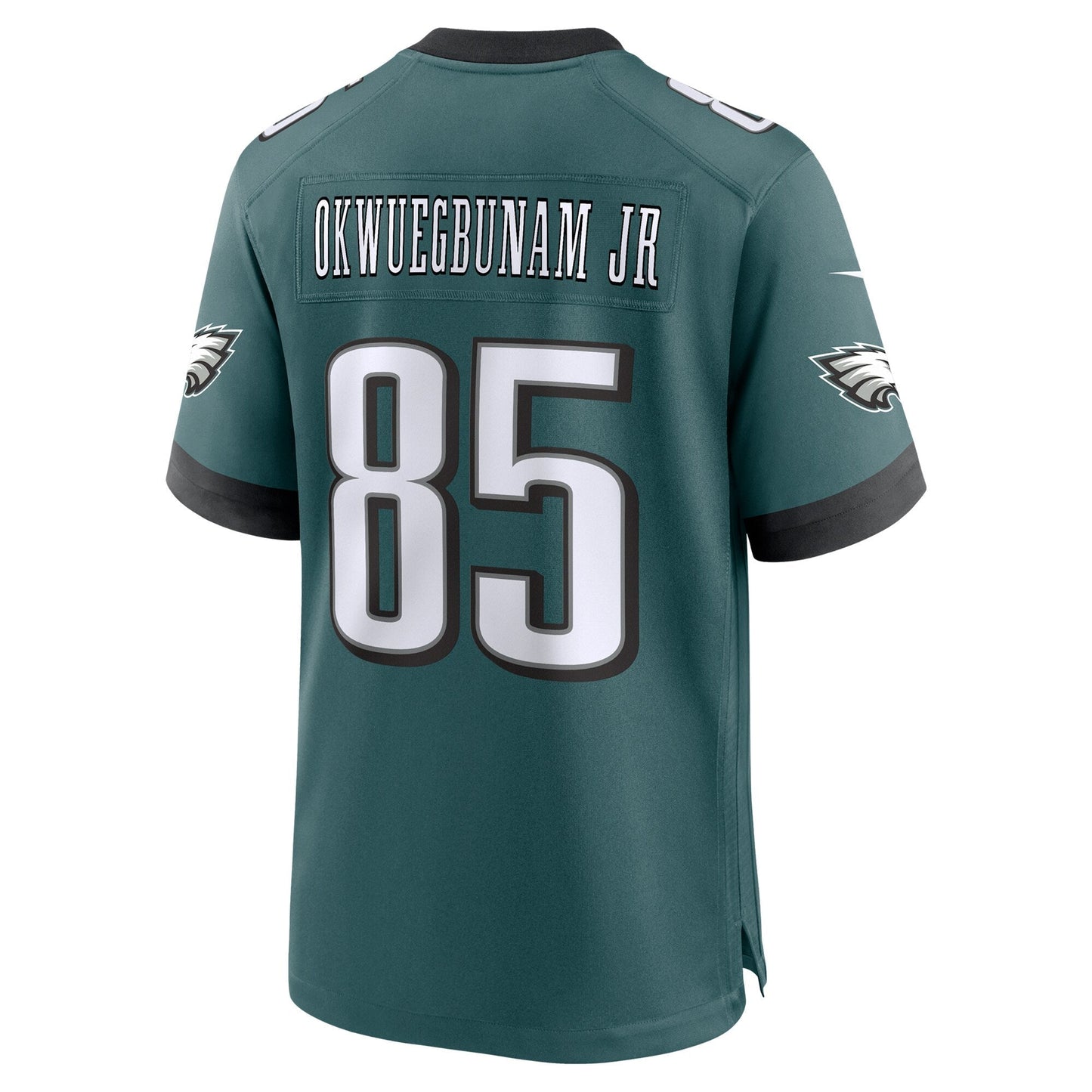 Albert Okwuegbunam Jr. Philadelphia Eagles Team Game Jersey - Midnight Green football jersey product view 3