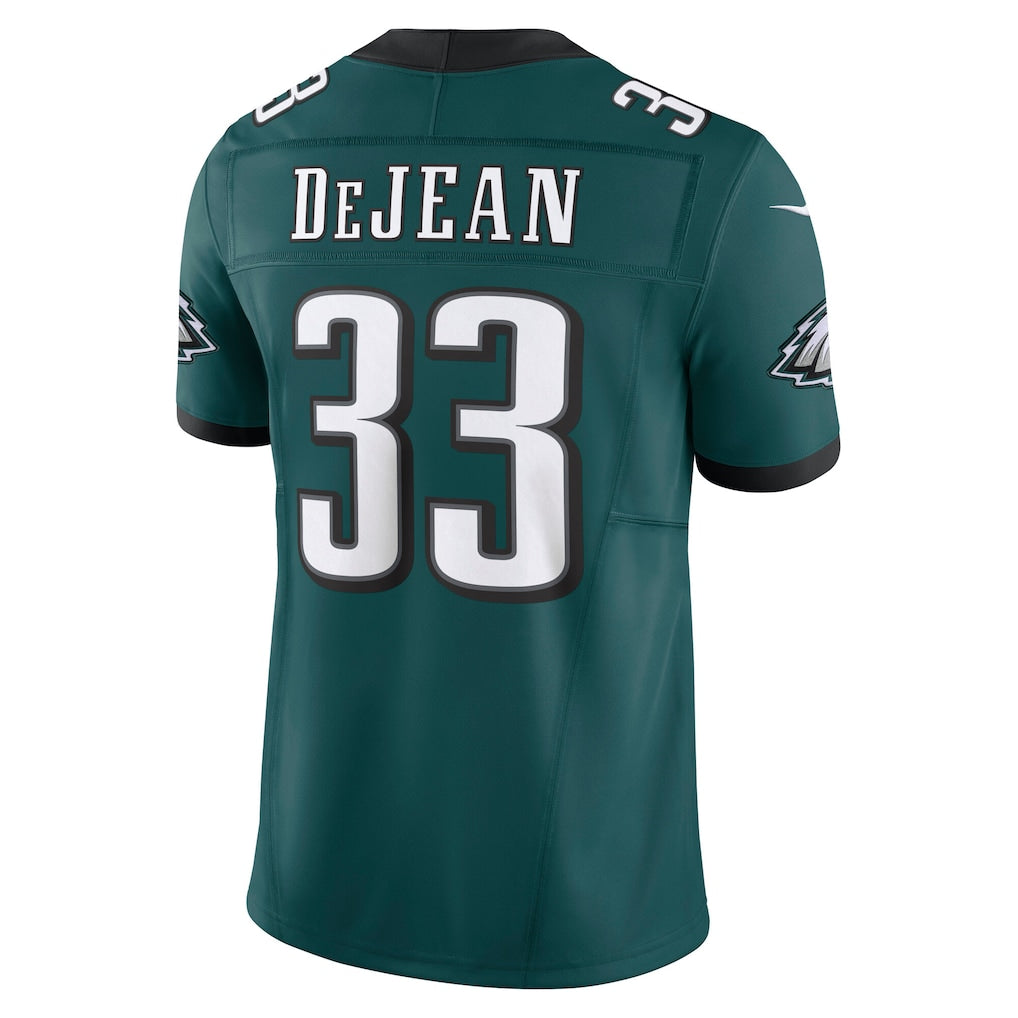 P.Eagles #33 Cooper DeJean Midnight Green Team Vapor F.U.S.E. Limited Jersey football jersey product view 1