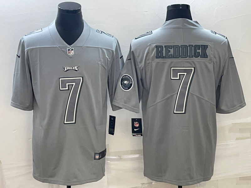 Men's Philadelphia Eagles Haason Reddick #7 Gray Atmosphere Fashion Game Jersey1 football jersey product view 1
