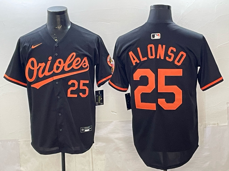 Men's Baltimore Orioles Pete Alonso Black Alternate Limited Player Jersey baseball jersey product view 1