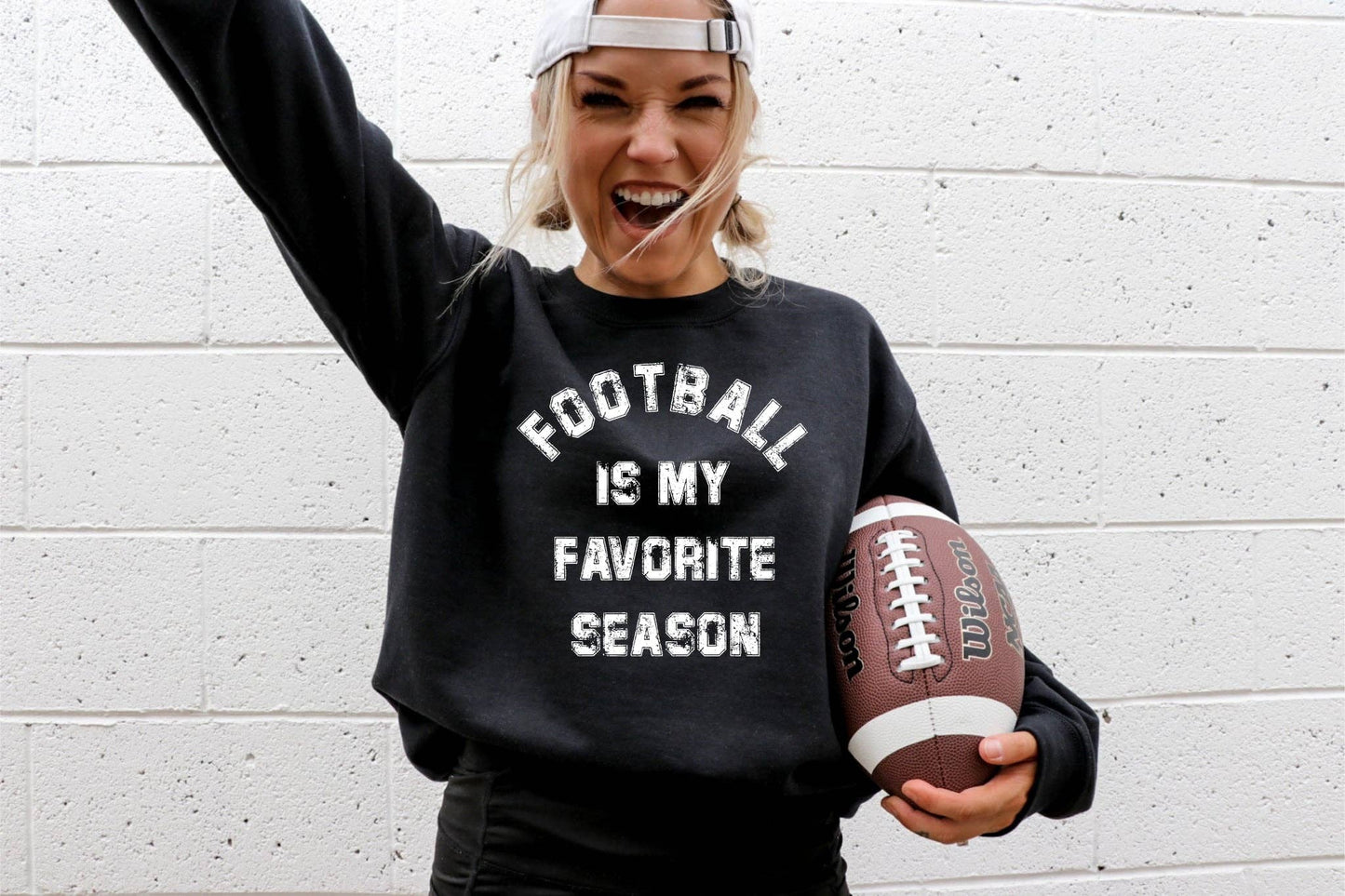 Gameday Football Favorite Season Black Graphic Sweatshirt Unisex T-shirt, Sweatshirt, Hoodie, Long Sleeve Tee - T-Shirt, Sweatshirt, Hoodie