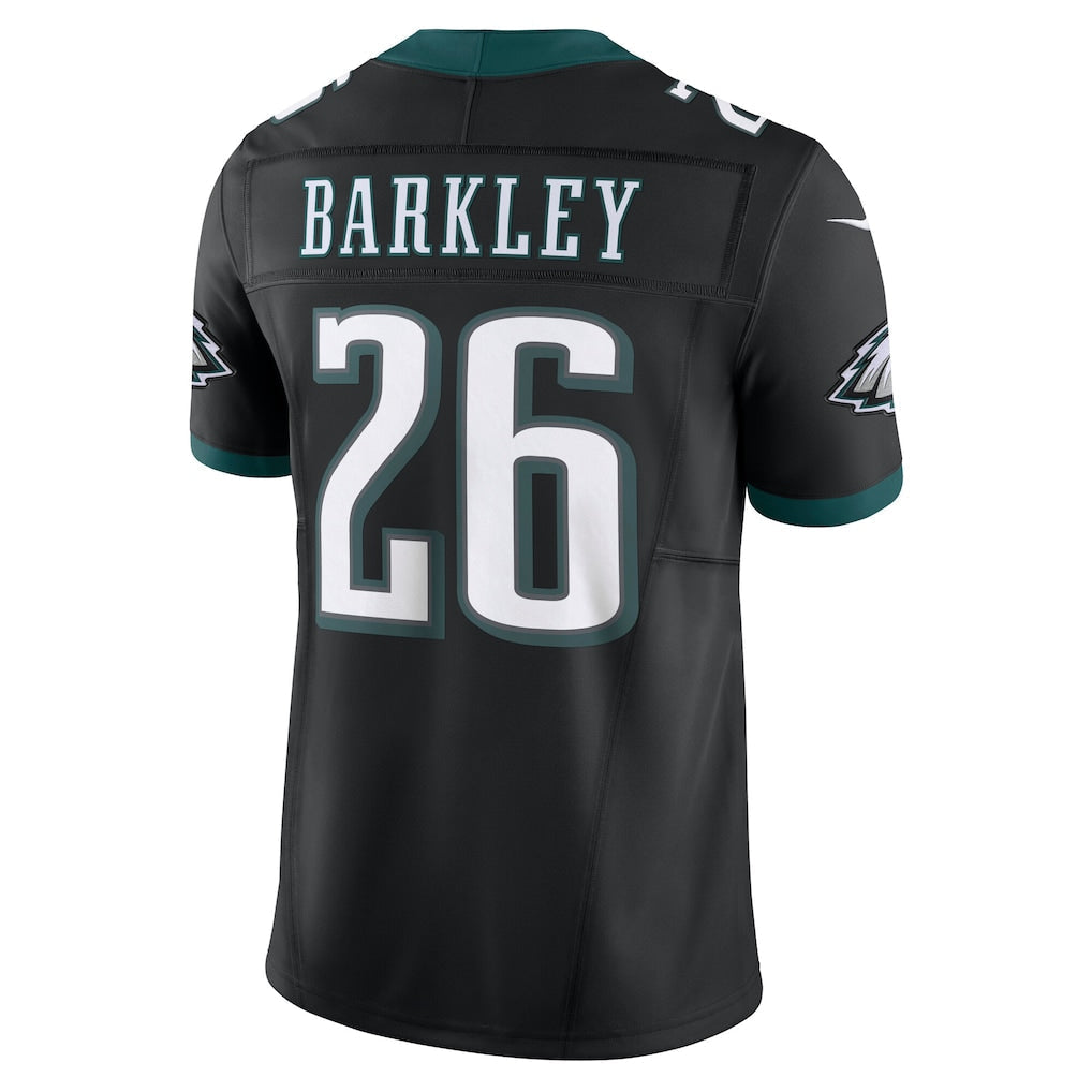 P.Eagles #26 Saquon Barkley Black Vapor F.U.S.E. Limited Jersey football jersey product view 1
