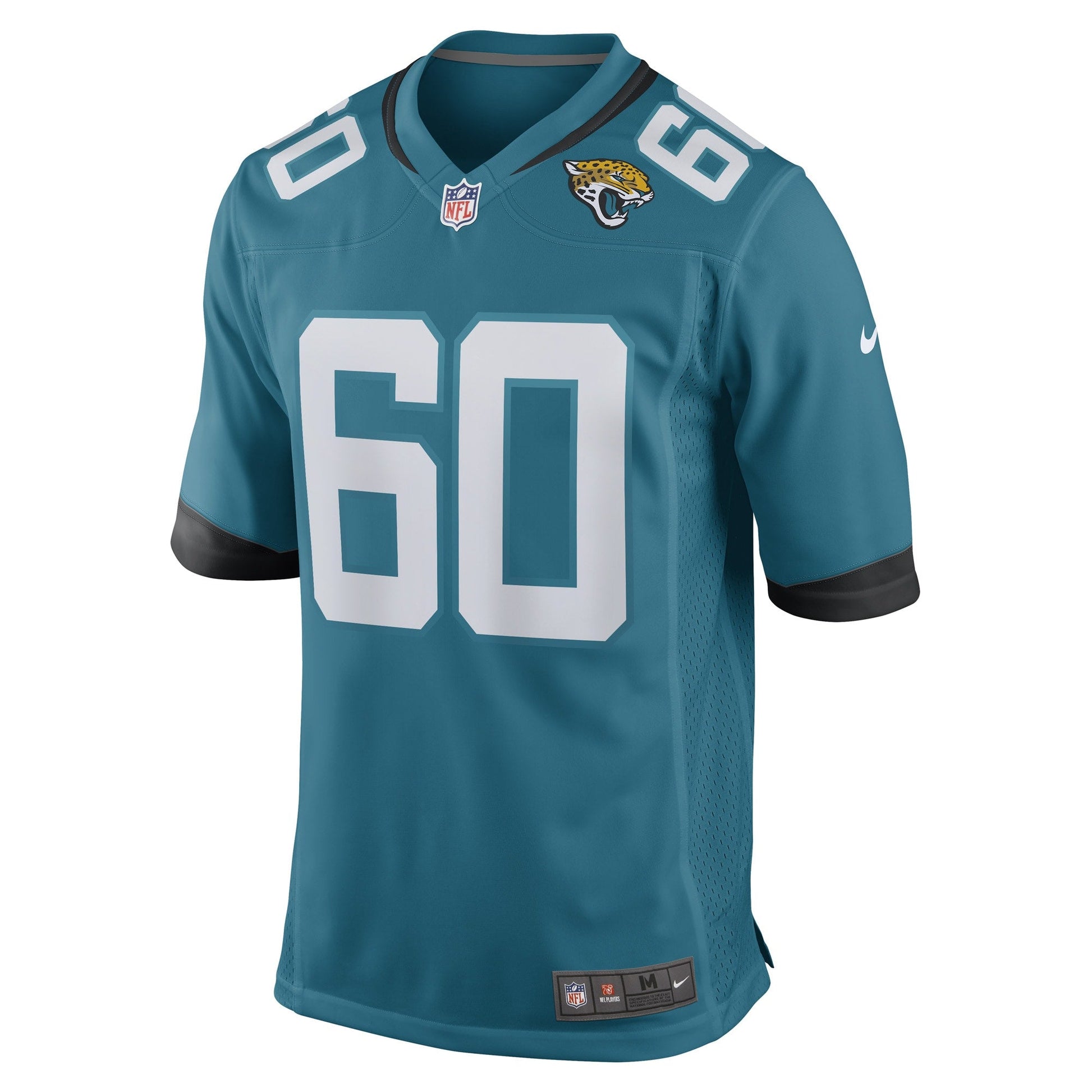 Darryl Williams Jacksonville Jaguars Game Jersey - Teal football jersey product view 2