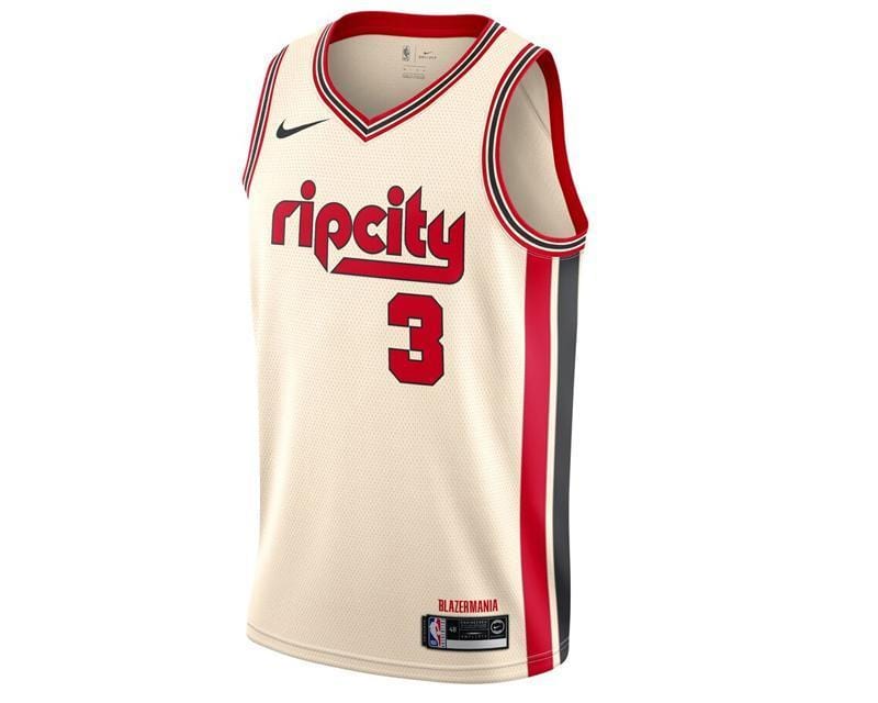 C.J McCollum Portland Trailblazers City Edition Jersey basketball jersey product view 1