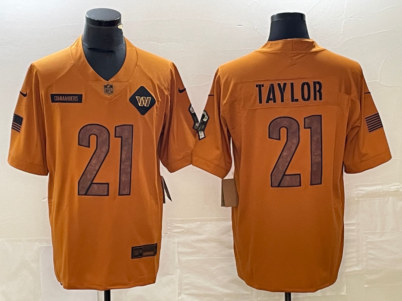 Men's Washington Commanders Sean Taylor Brown 2023 Salute To Service Retired Player Limited Jersey football jersey product view 1