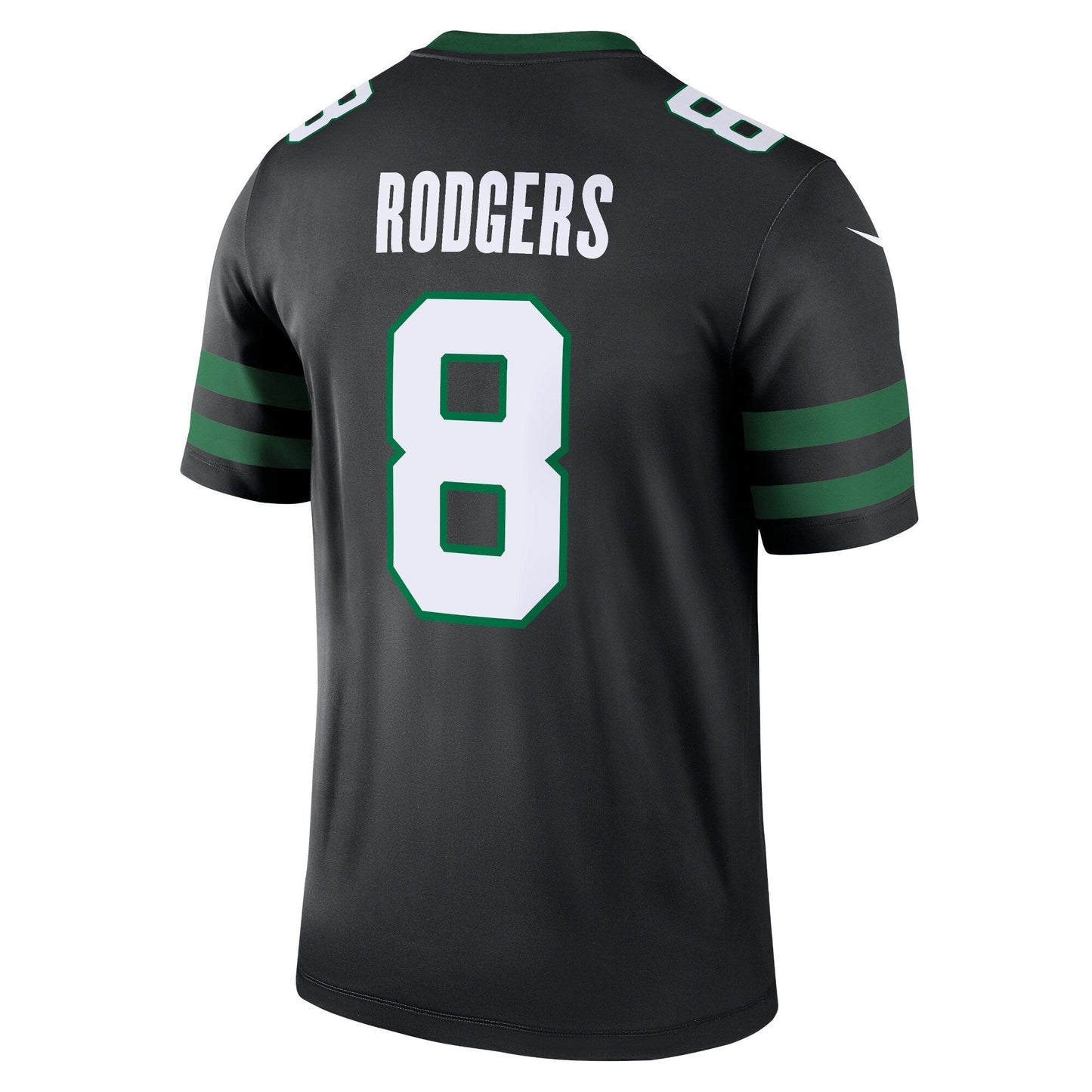 Aaron Rodgers New York Jets Alternate Legend Jersey - Legacy Black football jersey product view 3