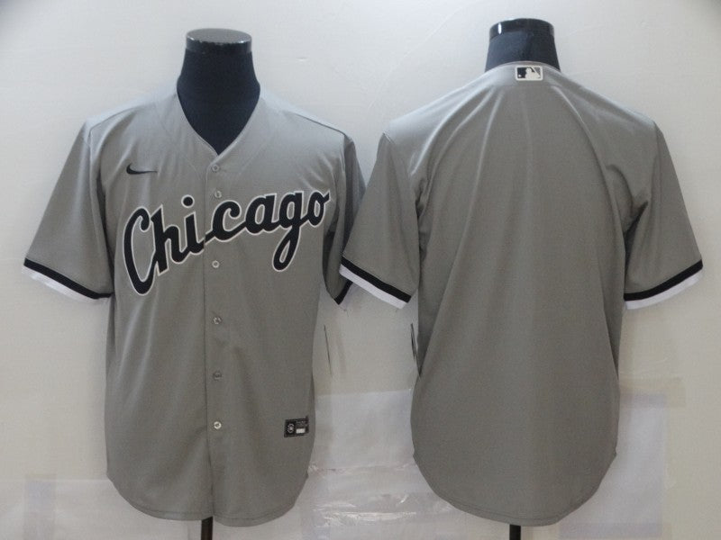 Men's Chicago White Sox Gray Replica Blank Jersey1 baseball jersey product view 1