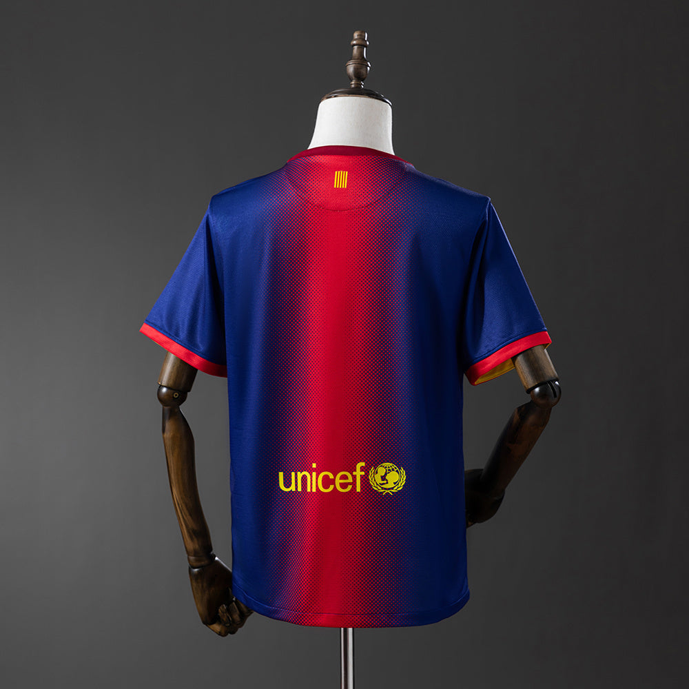 Barcelona 12/13 Home Retro Jersey sports jersey product view 2
